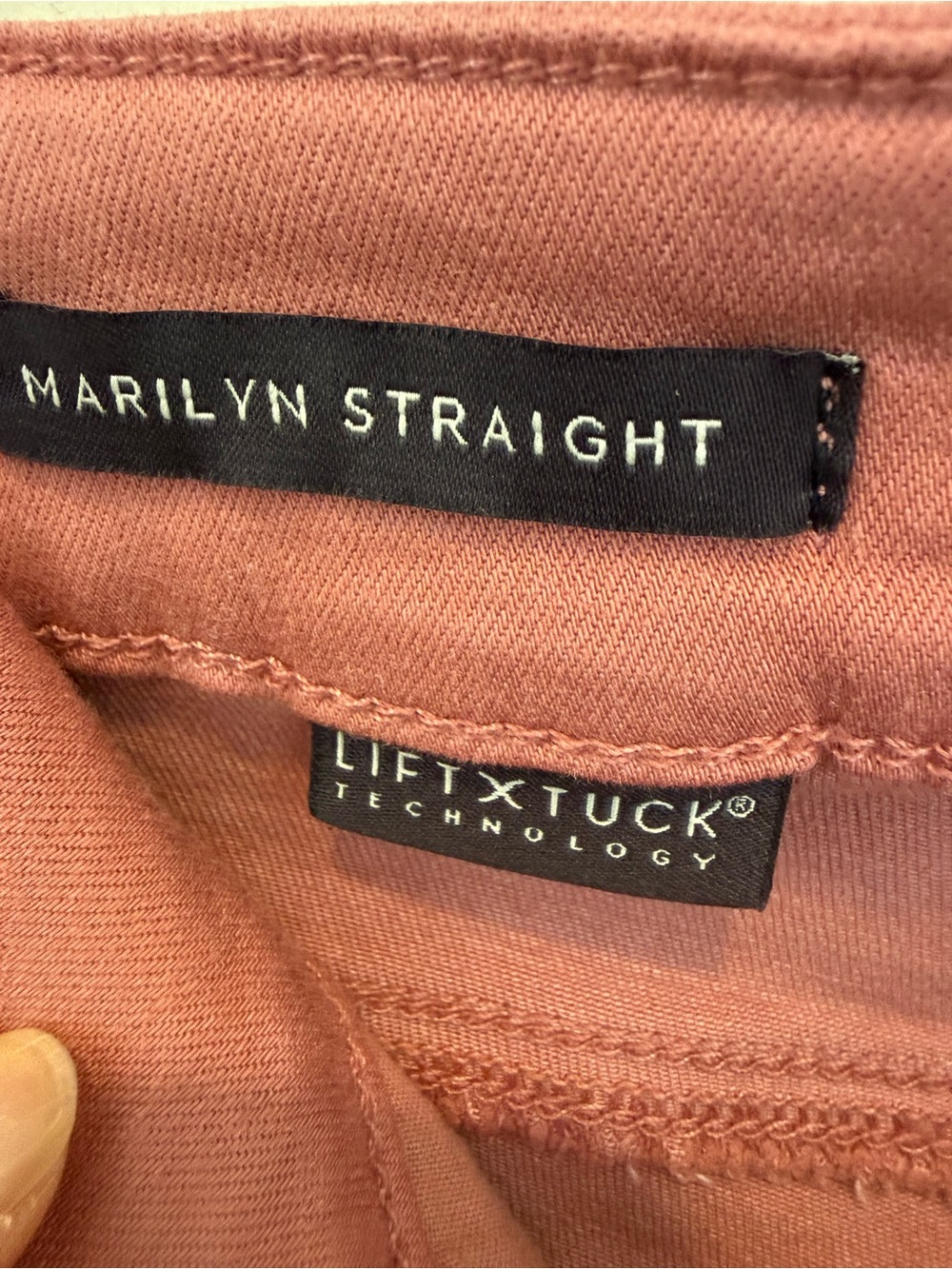 NYDJ Straight Leg Jeans in Dusty Rose - Picture 6 of 8